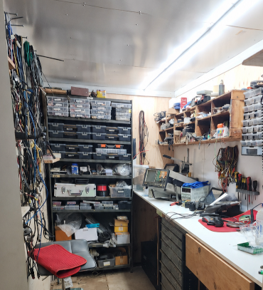 The VKLink electronics workshop in regional Australia